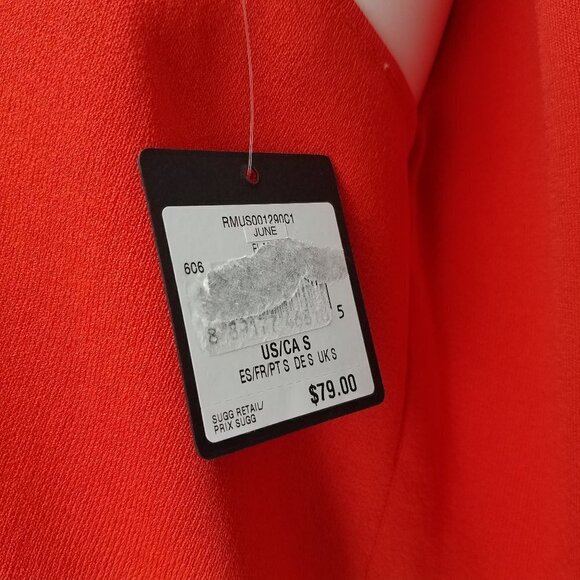 NEW Rachel Roy Collection Size S Knit Sleeveless V-neck Top Tee in Coral NWT - Picture 6 of 9